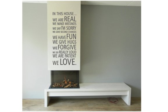 Muurtekst In this house we - Muurstickers en muurteksten van Sweeties.nl Muurtekst In this house we - Muurstickers en muurteksten van Sweeties.nl