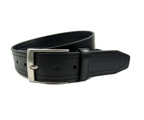 Dobrefa Riemen 043901 - Pantalon-riem dubbel gestikt kleur zwart Dobrefa Riemen 043901 - Pantalon-riem dubbel gestikt kleur zwart