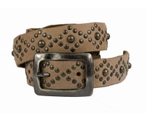 Legend Riemen 25-050 - Beige riem met studs