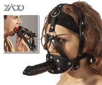 Zado Lederen Hoofdmasker met Dildo Zado Lederen Hoofdmasker met Dildo