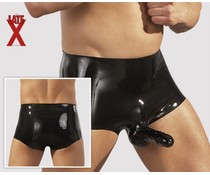 LateX Slip met Penis-Testikelhuls LateX Slip met Penis-Testikelhuls