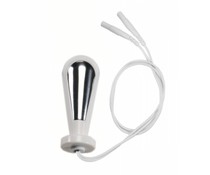 Rimba Real Leather & BDSM Electro Sex Plug, Bi-Polair (7 cm)