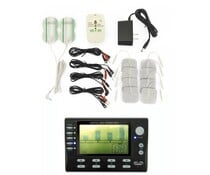 Rimba Real Leather & BDSM 4 KANAALS - Electro Sex Power Box Set met LCD Display
