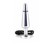 Rimba Real Leather & BDSM Electro Sex Buttplug (140 mm)