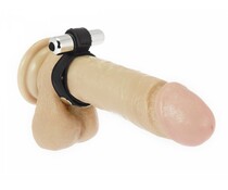 Rimba Real Leather & BDSM Penisband met Vibrerende Bullet