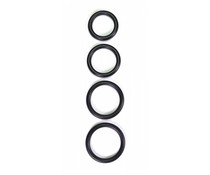 Rimba Real Leather & BDSM Rubberen Cockringen 8 mm breed