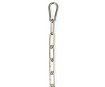 Rimba Real Leather & BDSM Ketting met 2 Karabijnhaken