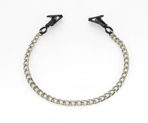 Rimba Real Leather & BDSM Tepelklemmen met Ketting