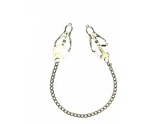 Rimba Real Leather & BDSM Tepelklemmen met Ketting