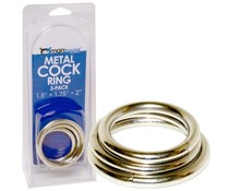 Manbound Metal Cock Ring 3-pack