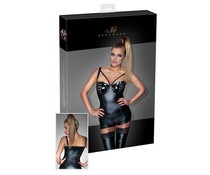 Noir Wetlook Corsage Top Noir Wetlook Corsage Top
