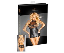 Noir Wetlook Body met Net Noir Wetlook Body met Net