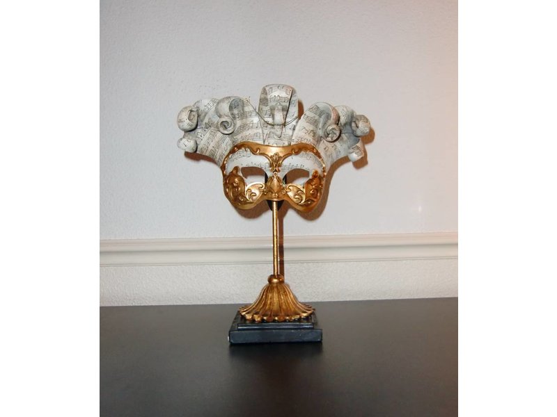 Barock Tapete Auf Leinwand : Baroque House of Classics Barock-Maske auf Base – 30 cm – DECOVISTA Barock Tapete Auf Leinwand : Baroque House of Classics Barock-Maske auf Base – 30 cm – DECOVISTA