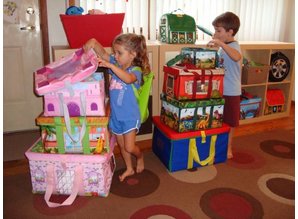 Zip Bin Speelmat paardenstal incl. 2 figuren