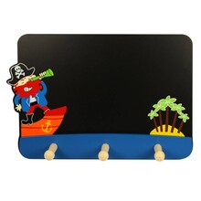 BigJigs Krijtbord piraat en kapstok in één