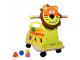 WoodBeFun Loopwagen leeuw