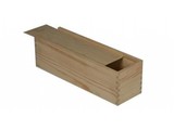 1-bin wine boxes with sliding lid (blank wood)