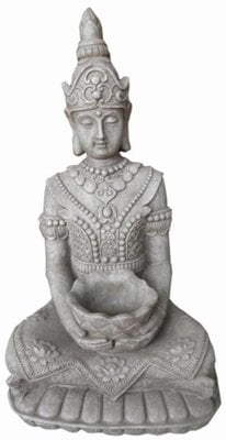 buddha statue kwan yin sitzend mit skala höhe 66 cm buddha statue 