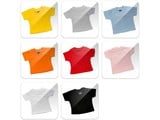 Azul mini-luz barato T-shirts (boneca, 100% algodão, mangas curtas e gola redonda)