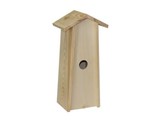 Blank tre fugl huset egnet for en flaske vin (størrelse innenfor kamerater: ca 34,5 x 11 x 9 cm)