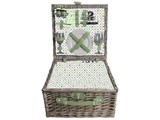 Cestas de piquenique de luxo "Small Greeny" para 2 pessoas (com conteúdo)