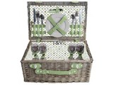 Luxe picknickmanden "Big Greeny" voor 4 personen (met inhoud)