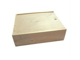 Vuelos cajas de vino de tres compartimiento con tapa deslizante (tamaño de la dimensión interior de 370 x 340 x 108 mm)