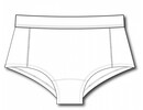 underwear, mensunderwear, mannenondermode, ondergoed, lingerie, heren, mannen Dames boxershort katoen wit