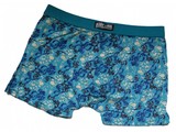 underwear, mensunderwear, mannenondermode, ondergoed, lingerie, heren, mannen Erkekler boksör aqua mavi motif