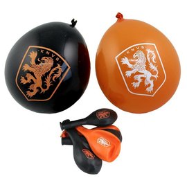 Oranje feestartikelen - ballonnen KNVB (8st)
