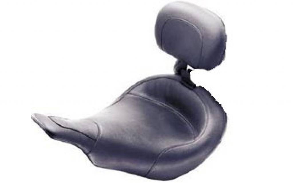 Mustang Wide Smooth Solo with Driver Backrest, - Taco-Motos