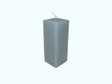 Kaars Vierkant Rustique Pastel Blauw 6x6x16 cm