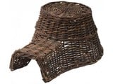 Egelnest! Speciale donkerbruine rieten Egel mand voor de egels (afmeting 18 x 10 x 23 cm)
