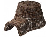 Hedgehog Nest! Special dark brown wicker basket Hedgehog for hedgehogs (size 18 x 10 x 23 cm)