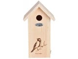 Nestkast koolmees silhouet (afmeting 17 x 14 x 30 cm)