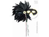 Carnival-accessories: Gran Gala feathers-mask, in different colours