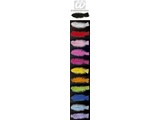 Carnival-accessory: Little bag with 50 feathers, multi-colour