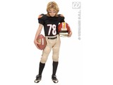 Carnival-costumes: Children: American Football-player Luxury (rugby)