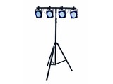 FOURPAR LED RGB DMX lichtset incl. case en statief