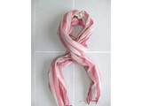 SL Collectie Shawl Fuchsia / White
