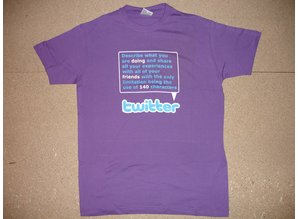 Funshirts Twitter Shirt Paars