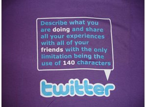 Funshirts Twitter Shirt Paars