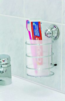 Everloc Keukengerei houder met beker met zuignappen