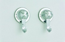 Everloc Set van 2 kleine haken, 5,3 cm met zuignappen