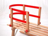 Gloco Rugleuning houten slee: kunststof leuning Davos