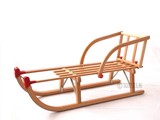 Gloco Houten slee met HOUTEN zitje Davos 100cm.
