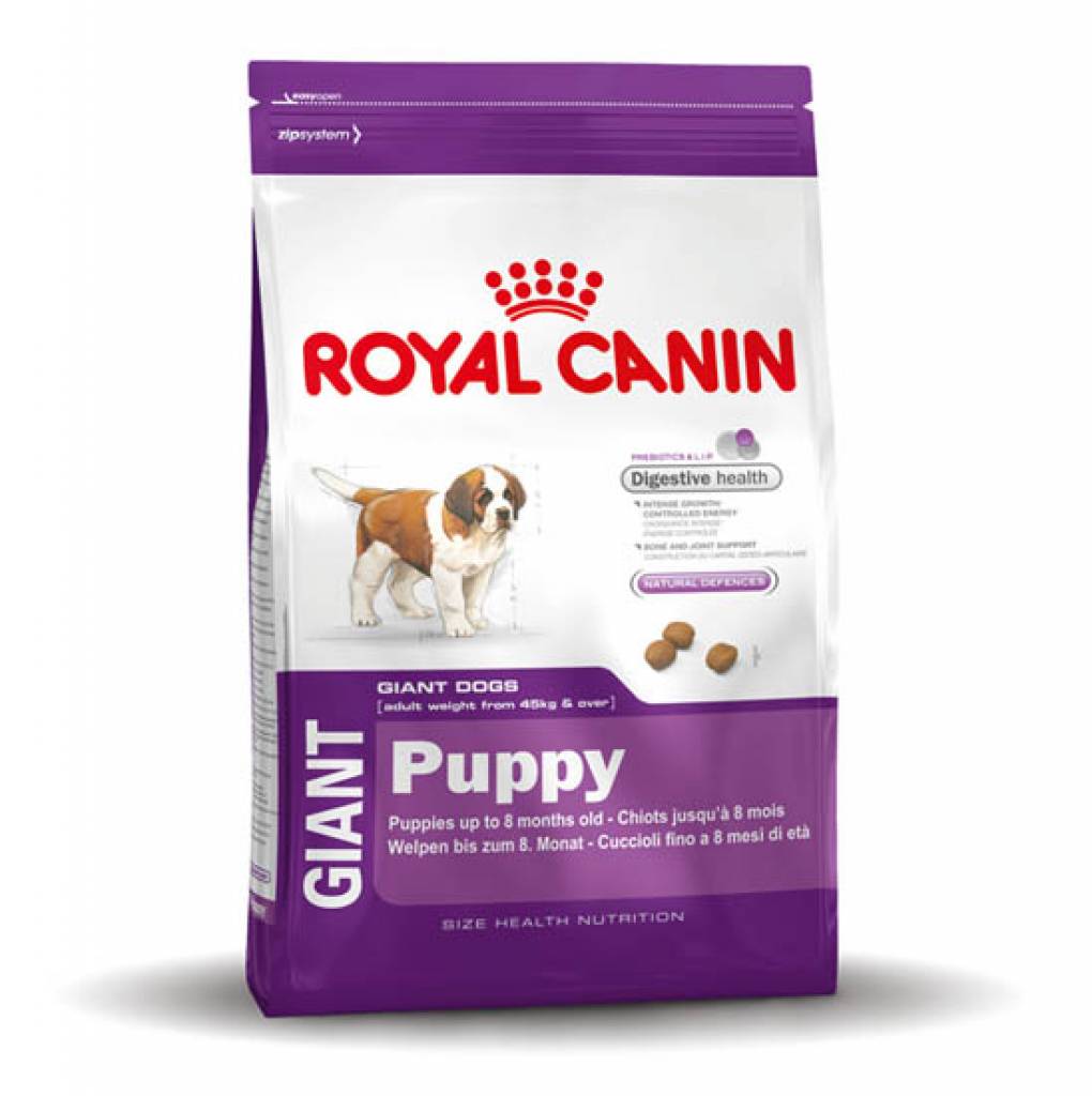 royal canin giant puppy adagolása size