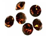 1028 Swarovski Chaton Pointed Back SS20 - Smoked Topaz