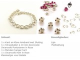 A kit Rose Bracelet with Swarovski pointed back stones