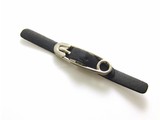Imitation Leather Buckle Closure - Black